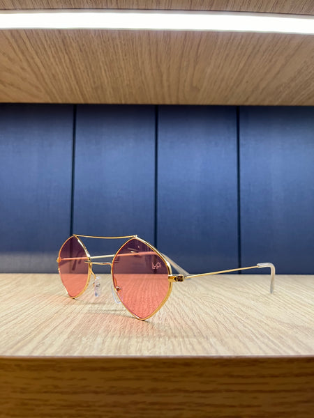 Lupi Maragogi dourado com lente Rosé clara UV400