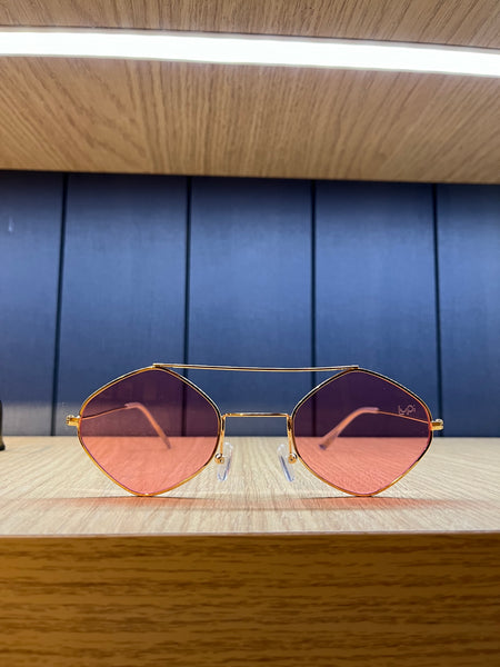 Lupi Maragogi dourado com lente Rosé clara UV400